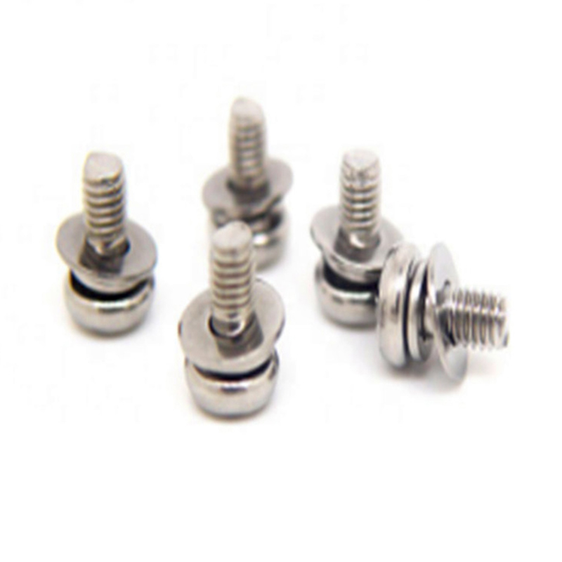 M3x6mm 패시베이션 팬 헤드 크로스 분할 일반 와셔 고정 나사