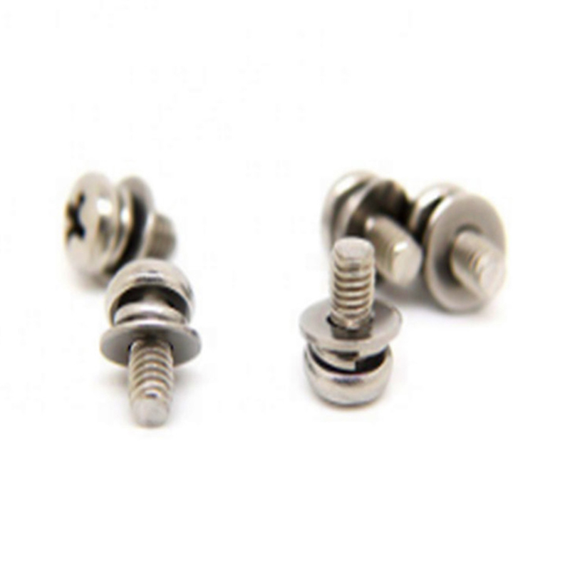 M3x6mm 패시베이션 팬 헤드 크로스 분할 일반 와셔 고정 나사 M3x6mm 패시베이션 팬 헤드 크로스 분할 일반 와셔 고정 나사