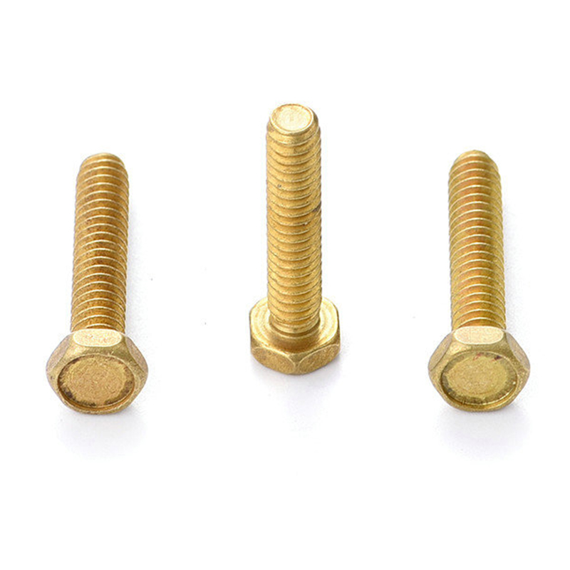 DIN933 solid brass hex head bolts DIN933 solid brass hex head bolts