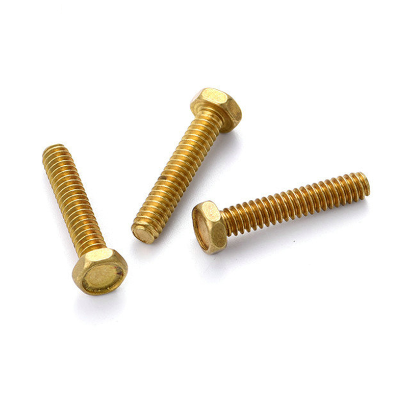 DIN933 solid brass hex head bolts DIN933 solid brass hex head bolts