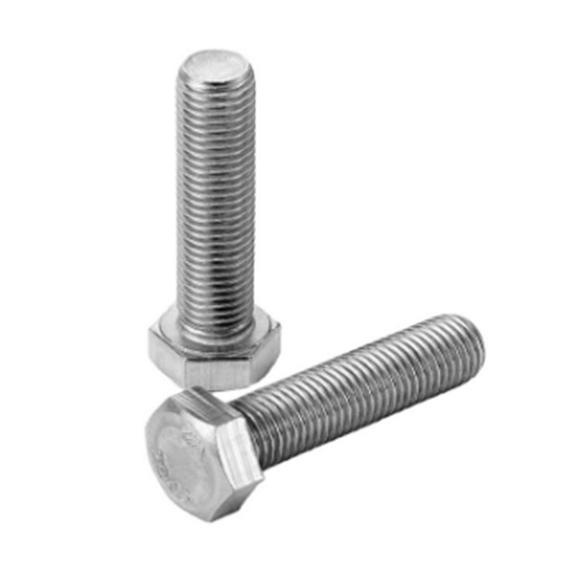 DIN933 garde 8.8 carbon steel hex head bolt with white zinc DIN933 garde 8.8 carbon steel hex head bolt with white zinc